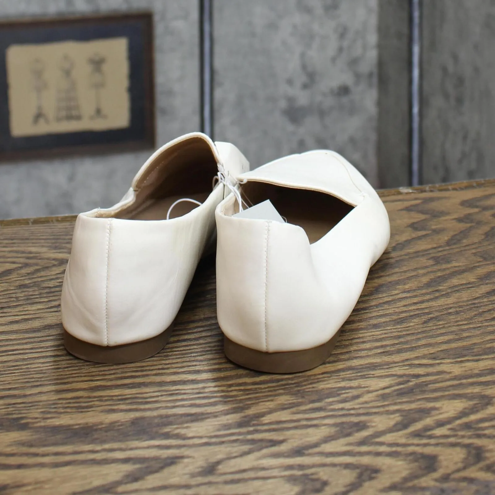 A New Day Womens Hayes Loafer Flats with Memory Foam Insole Cream Off White 8.5M