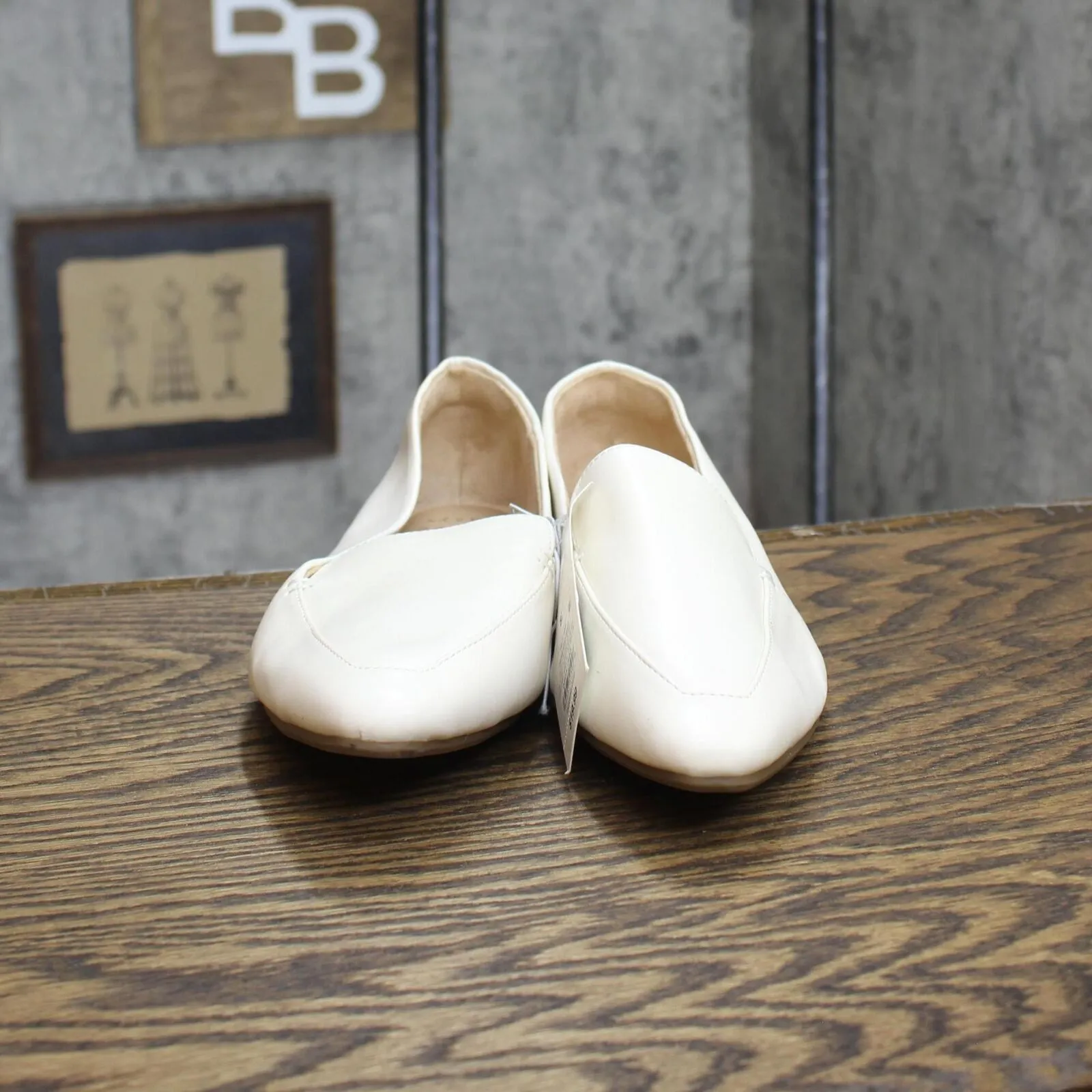 A New Day Womens Hayes Loafer Flats with Memory Foam Insole Cream Off White 8.5M