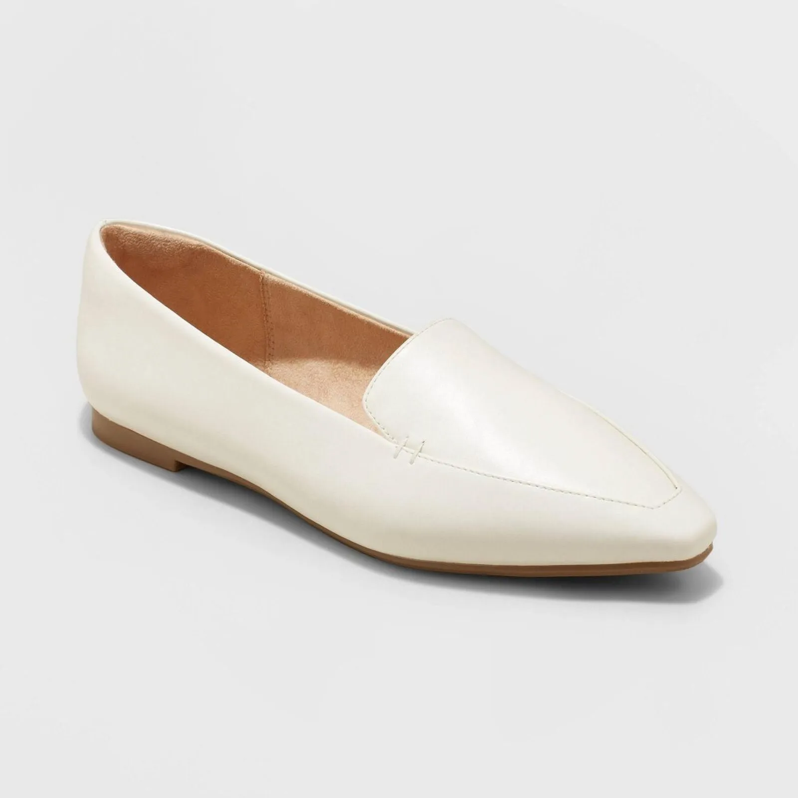 A New Day Womens Hayes Loafer Flats with Memory Foam Insole Cream Off White 8.5M