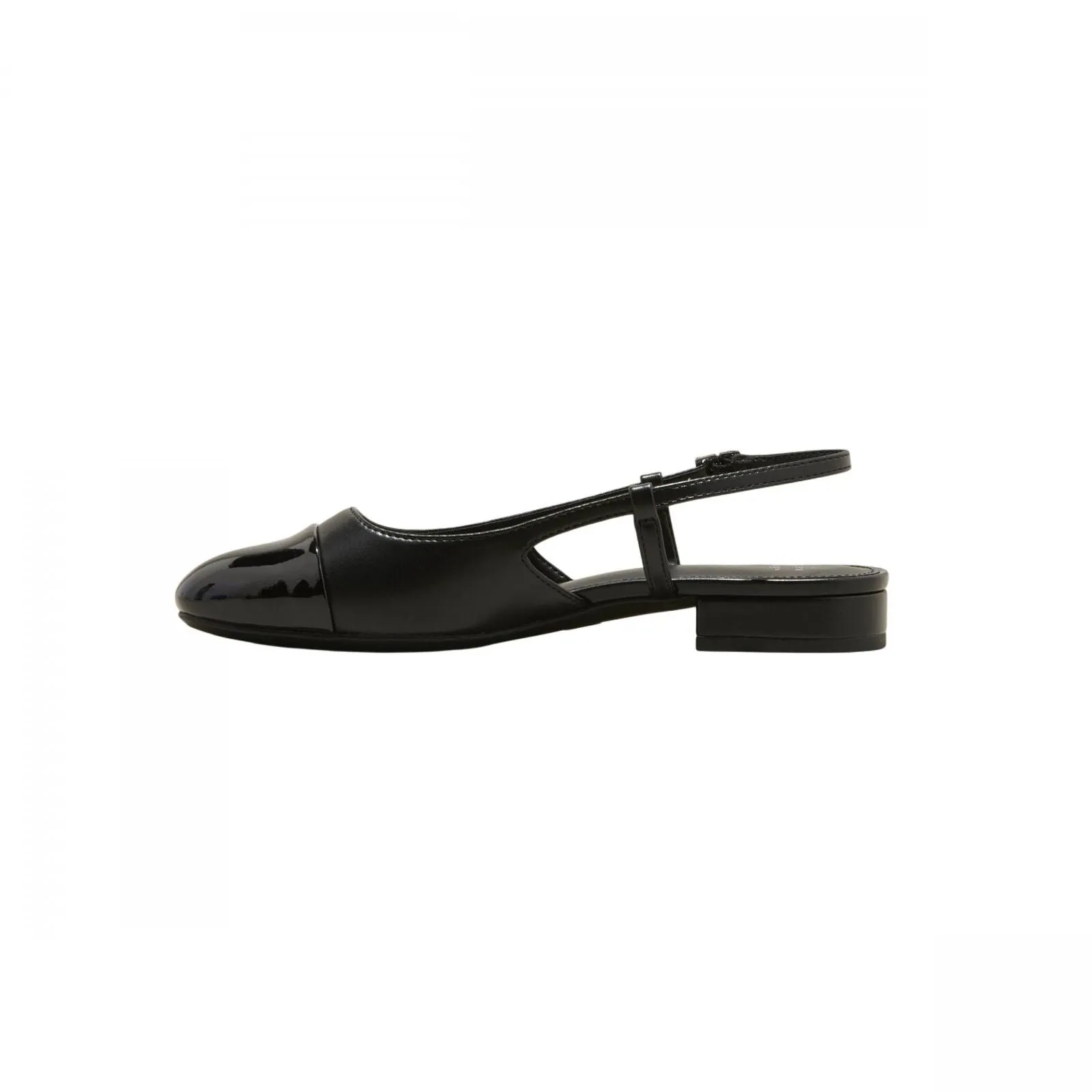 A New Day Womens Maxine Cap-toe Slingback Flats 90511222 Black 7M
