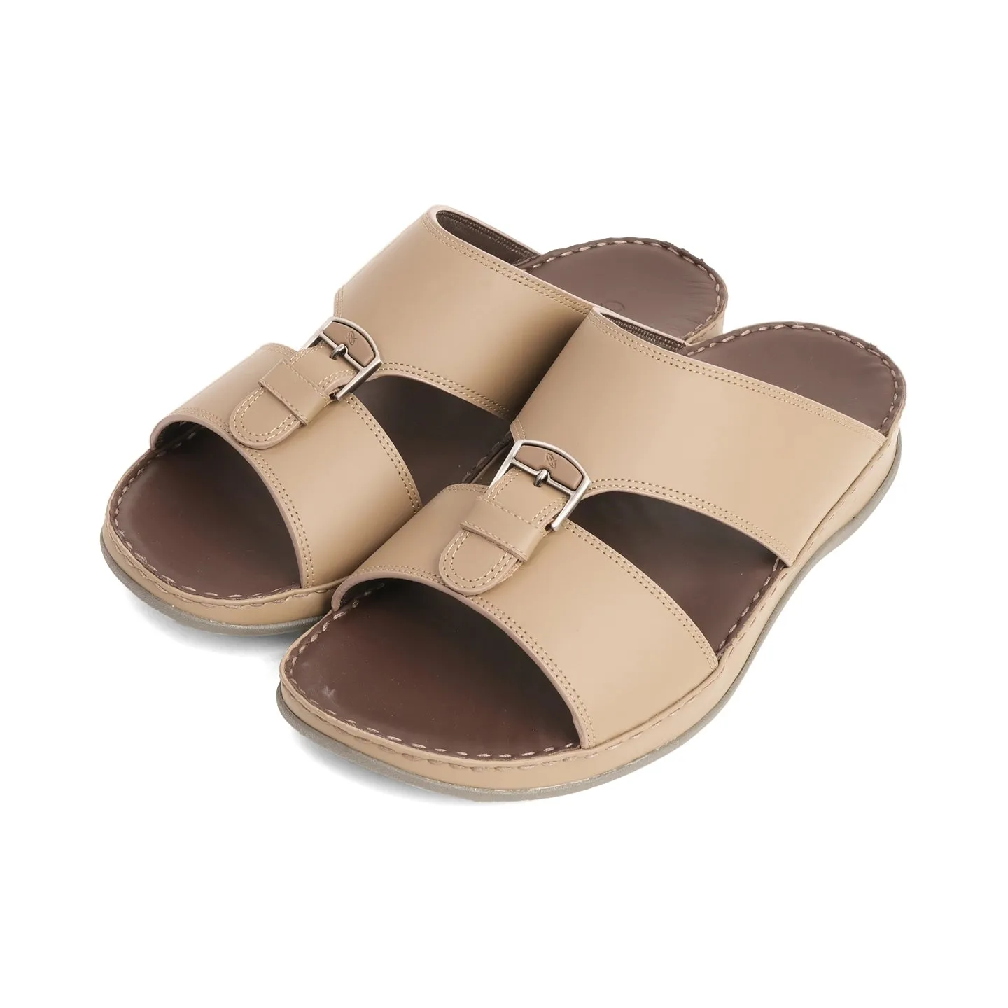 Aetrex Dual Trim Straps Men's Arabic Sandals - Stone