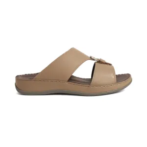 Aetrex Dual Trim Straps Men's Arabic Sandals - Stone