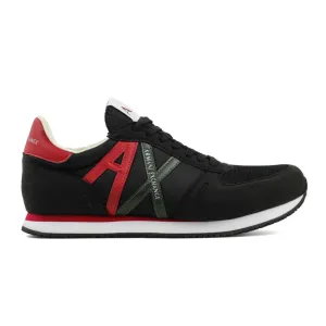 ARMANI EXCHANGE Logo Lace-Up XUX017 Sneaker - BLKRED/RED