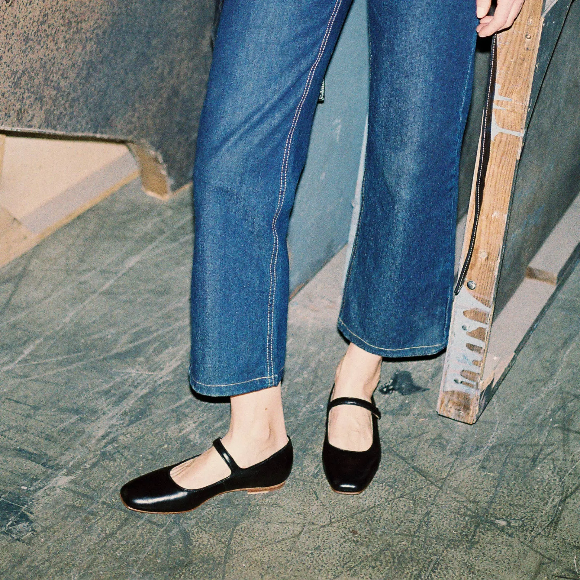 Balagan Studio | Mary Jane Ballerina Flats in Black