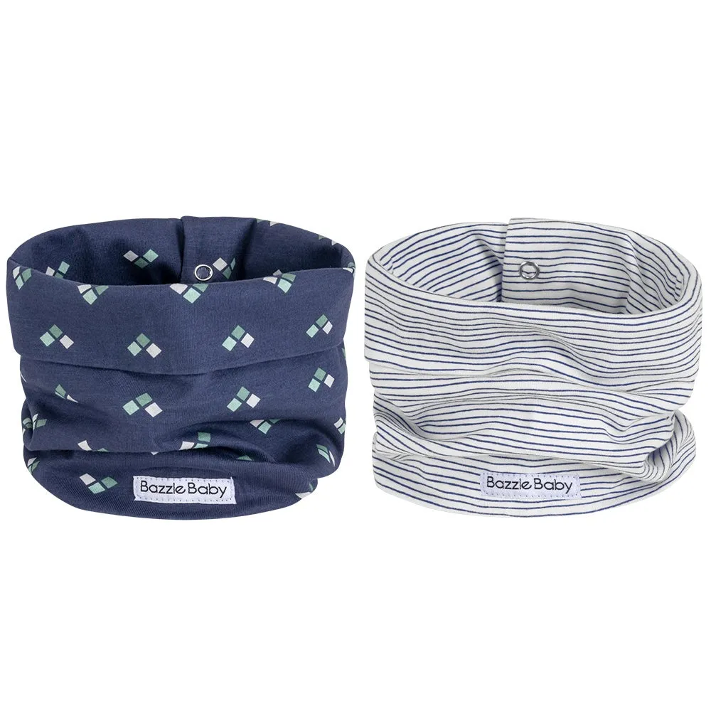 Bazzle Baby BandoBib Infinity Scarf Bib 2-Pack: Aiden