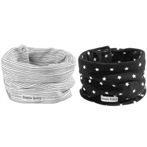 Bazzle Baby BandoBib Infinity Scarf Bib 2-Pack: Night Sky & Pen Lines