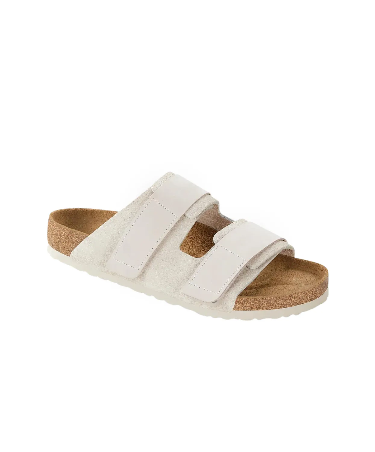 Birkenstock Uji Suede/Nubuck Leather Antique White Sandals