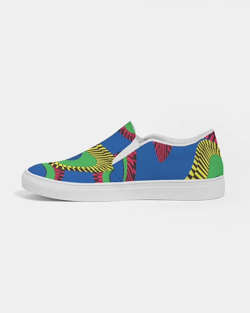 Bloom African Print Women's Slip-On Canvas Shoe