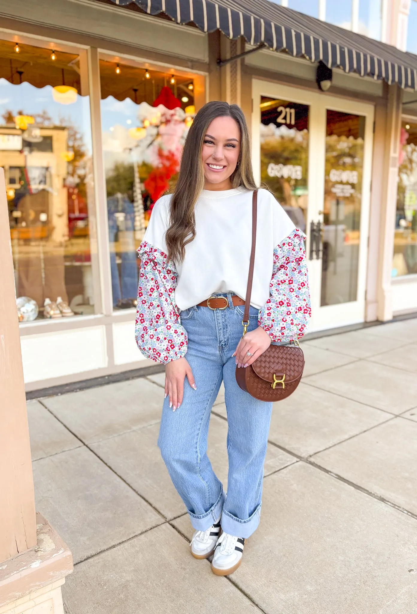 Blooming Charm Ruffle Top