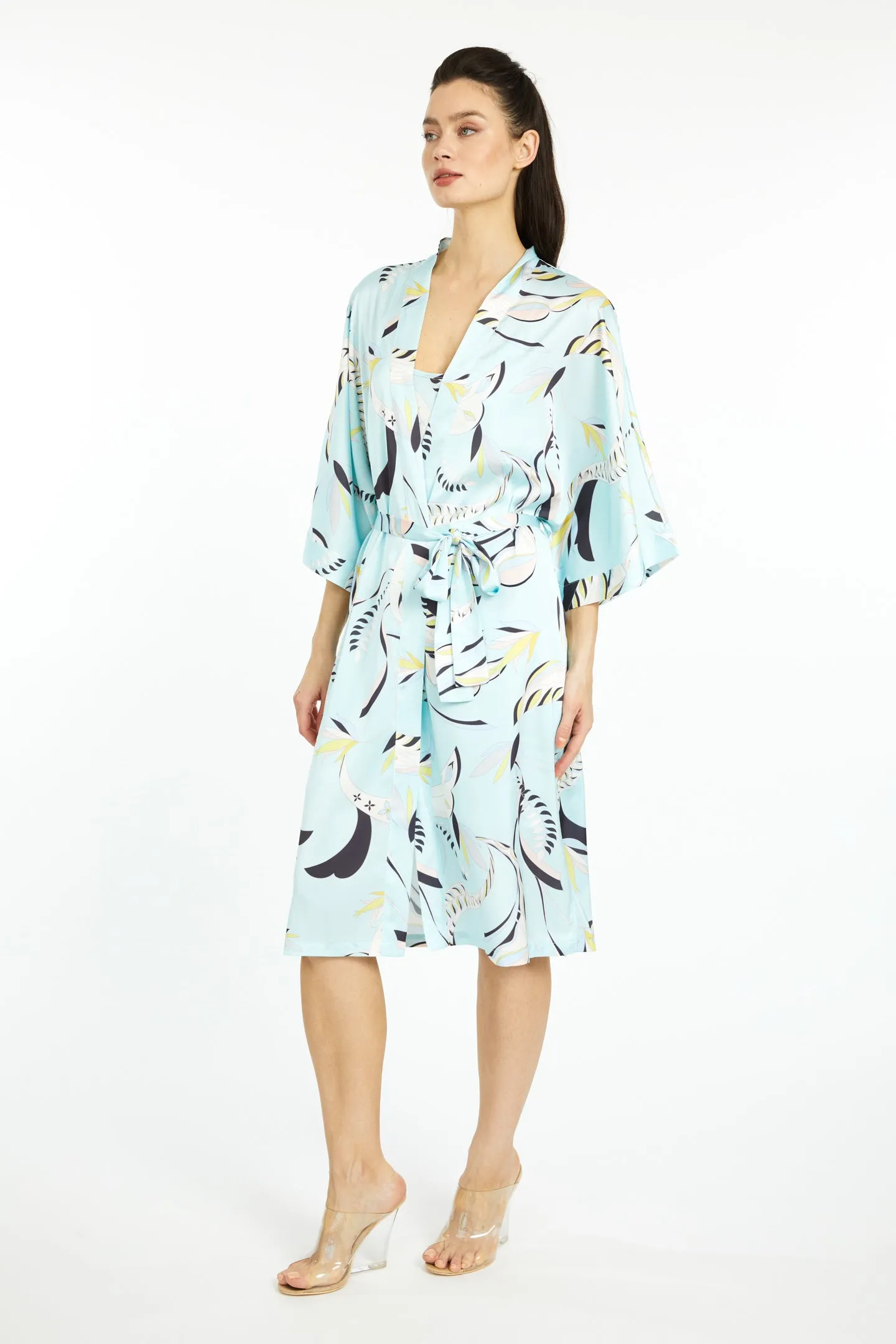 Blue Lagoon Kimono Silky