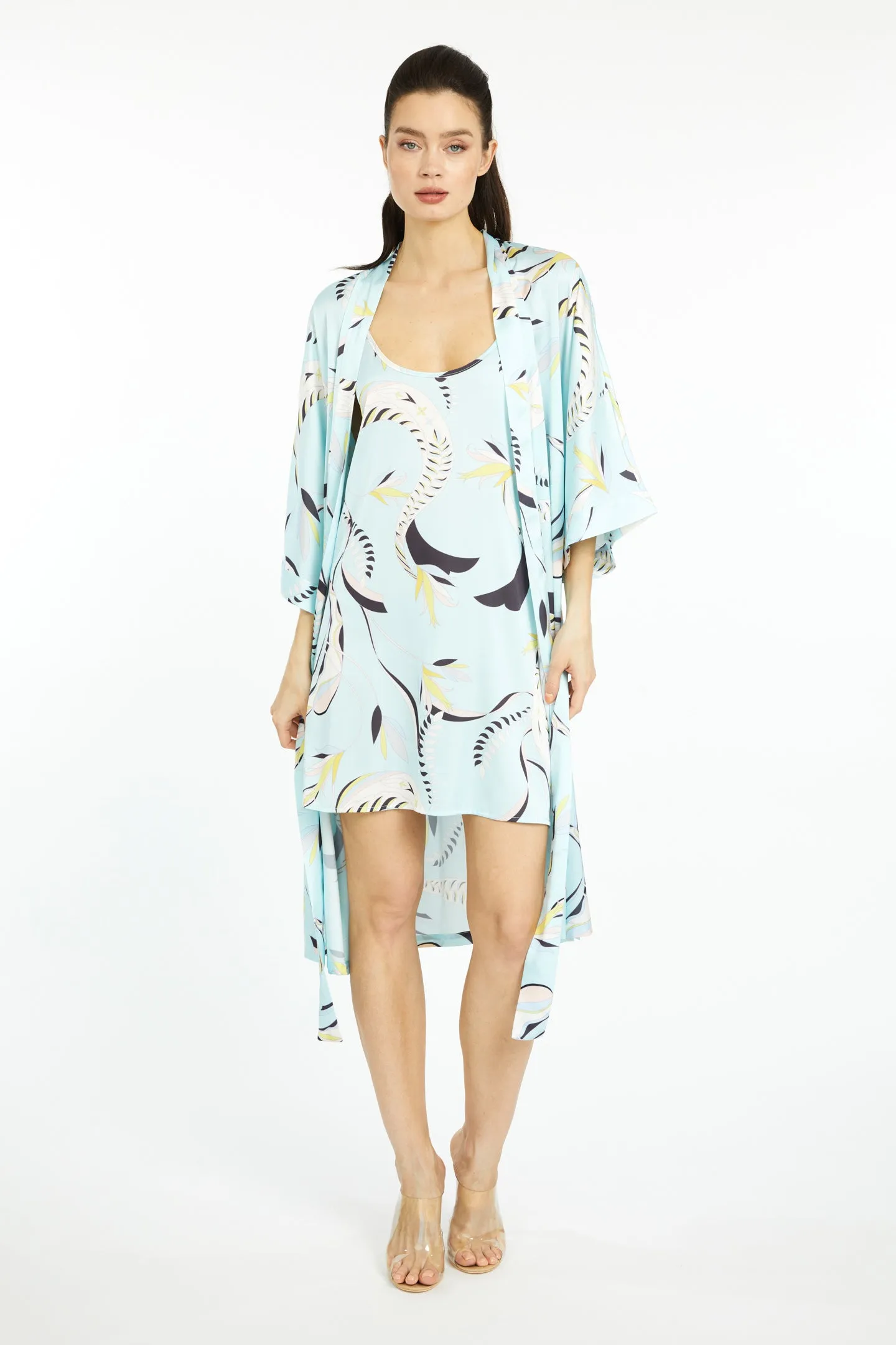 Blue Lagoon Kimono Silky