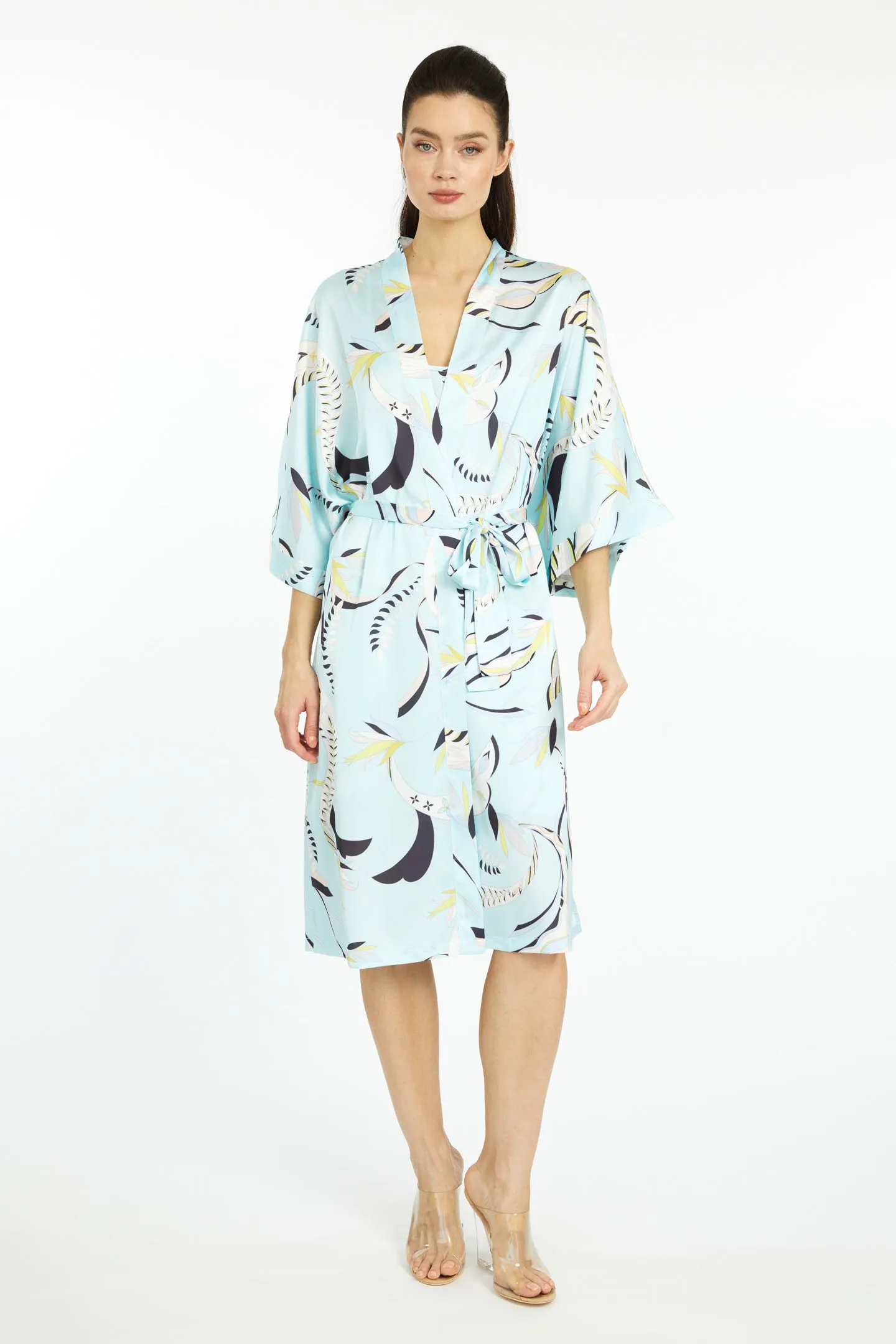 Blue Lagoon Kimono Silky