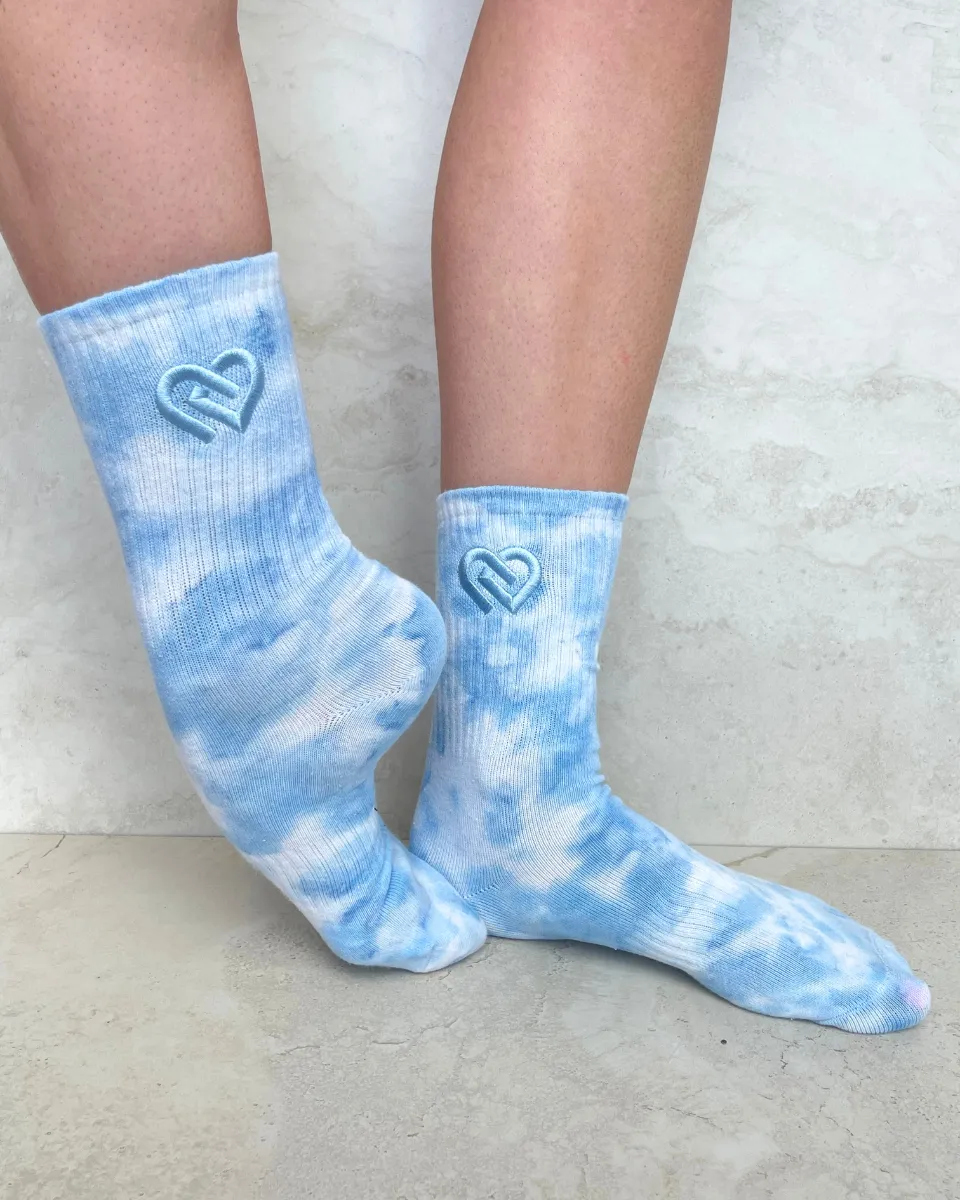 Blue Whirlpool Crew CDW Socks