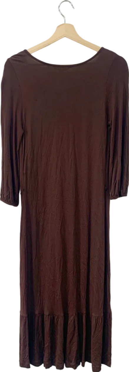 Boden Chocolate Brown Midi Dress UK 10