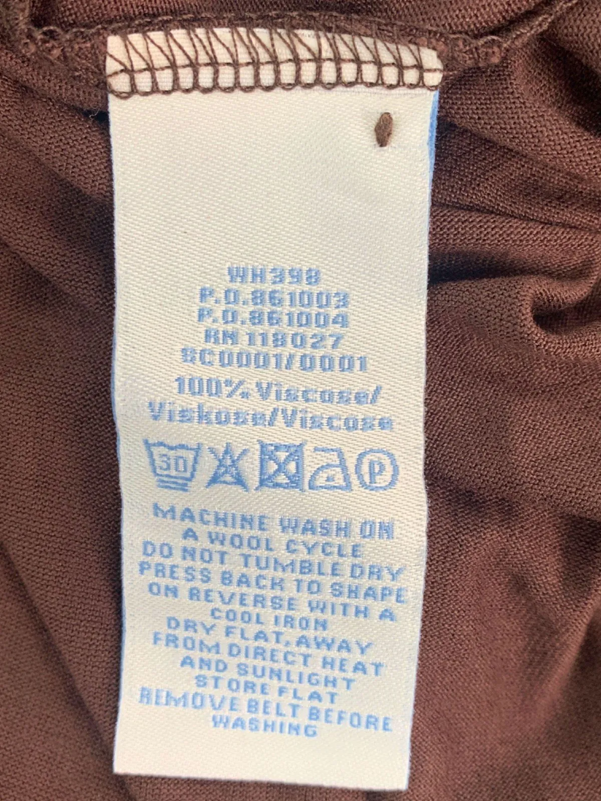 Boden Chocolate Brown Midi Dress UK 10