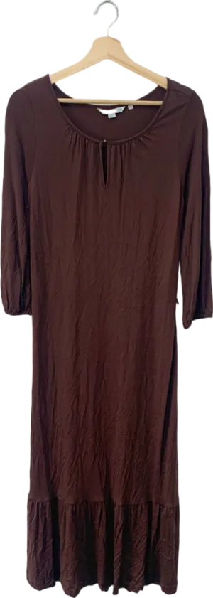 Boden Chocolate Brown Midi Dress UK 10