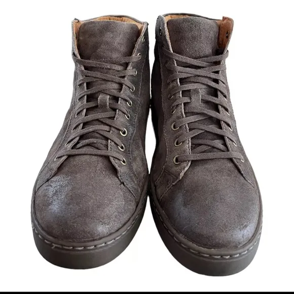 BORN Men’s Brown Suede Distressed Leather Lace Up Casual Boots Size 8.5 M
