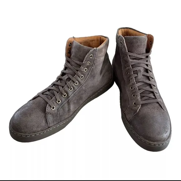 BORN Men’s Brown Suede Distressed Leather Lace Up Casual Boots Size 8.5 M
