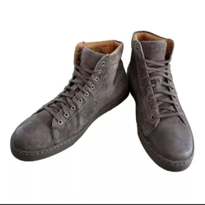 BORN Men’s Brown Suede Distressed Leather Lace Up Casual Boots Size 8.5 M