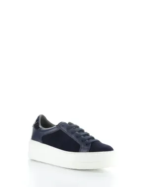 BOS & CO MAUDE OCEAN/BLACK IRIS SUEDE PLATFORM SNEAKER