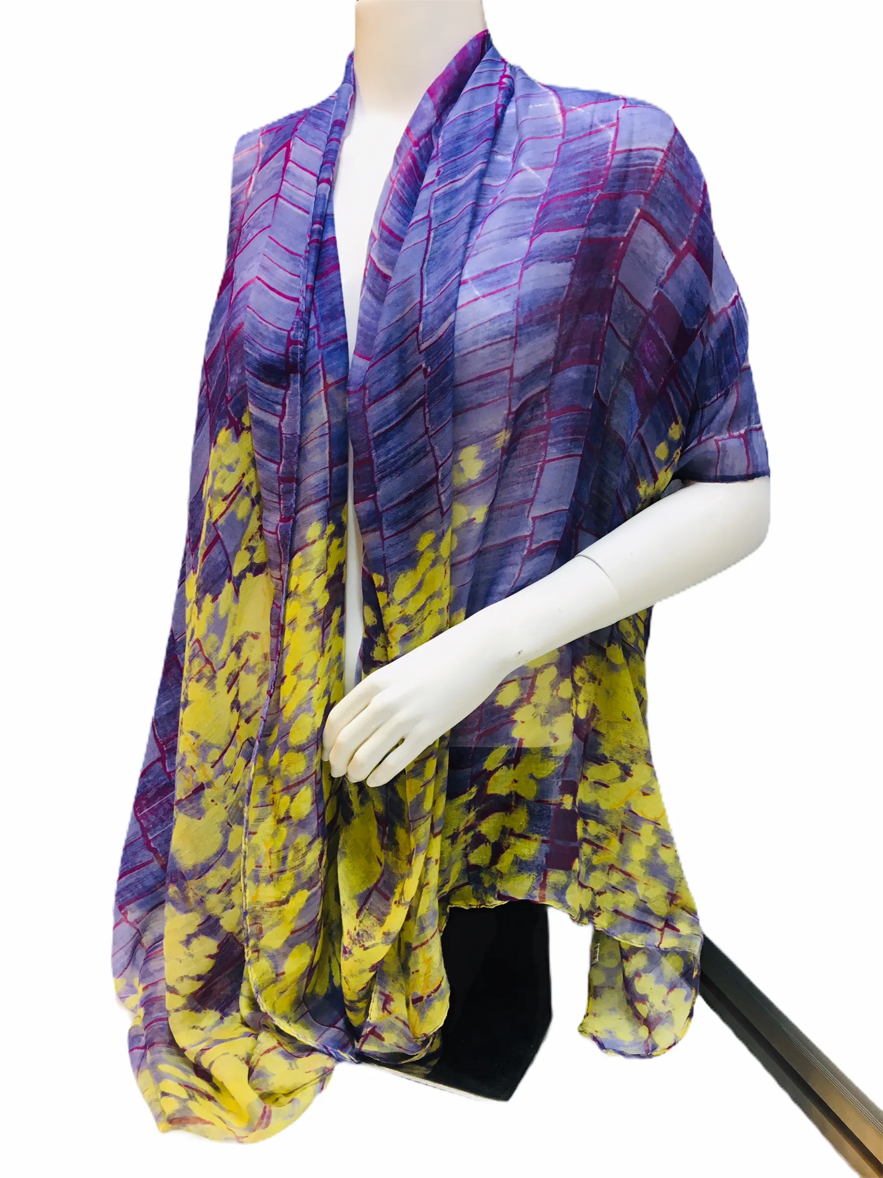 Brand new maxi sarong, One Size, Wear Many Ways! Can be used as scarf, shawl, throw, stole, head wraps and headscarves, evening wrap, hip scarf, beach wrapping skirt, swimwear cover-up sarong.