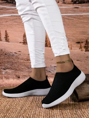 Breathable Knitted Casual Flat Loafers- FD ⚡