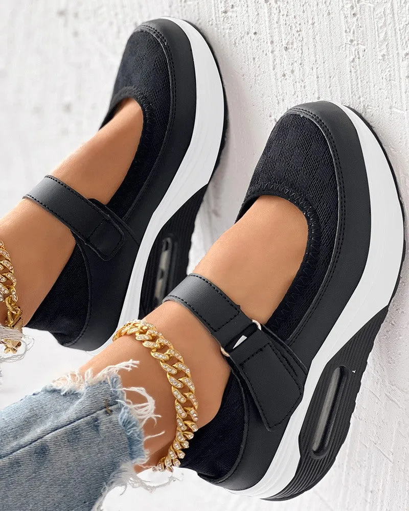 Breathable Velcro Muffin Sneakers