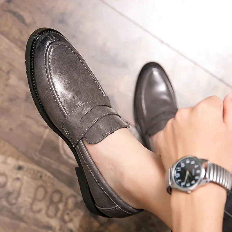 Britisch Grey Herren Slipper von Eleganza