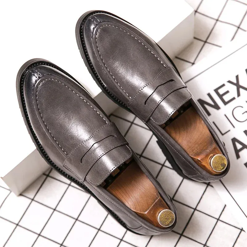 Britisch Grey Herren Slipper von Eleganza