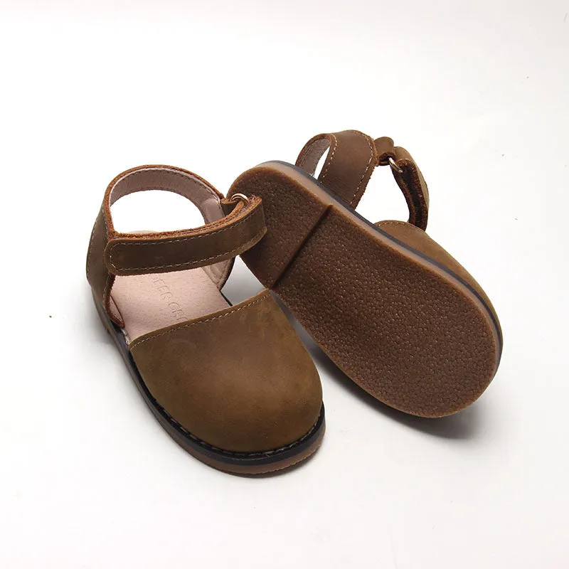 Brown - Emmie Flats - US Size 5-9 - Hard Sole