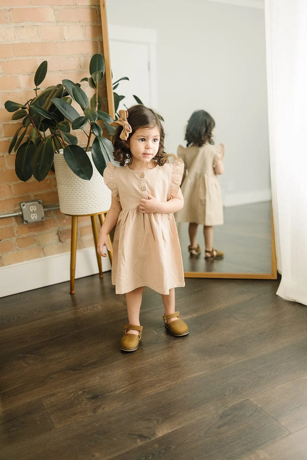 Brown - Emmie Flats - US Size 5-9 - Hard Sole