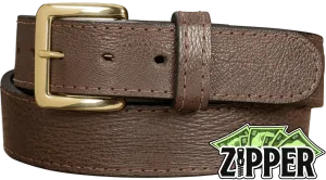 Brown Shark Money Belt With 25" Zipper