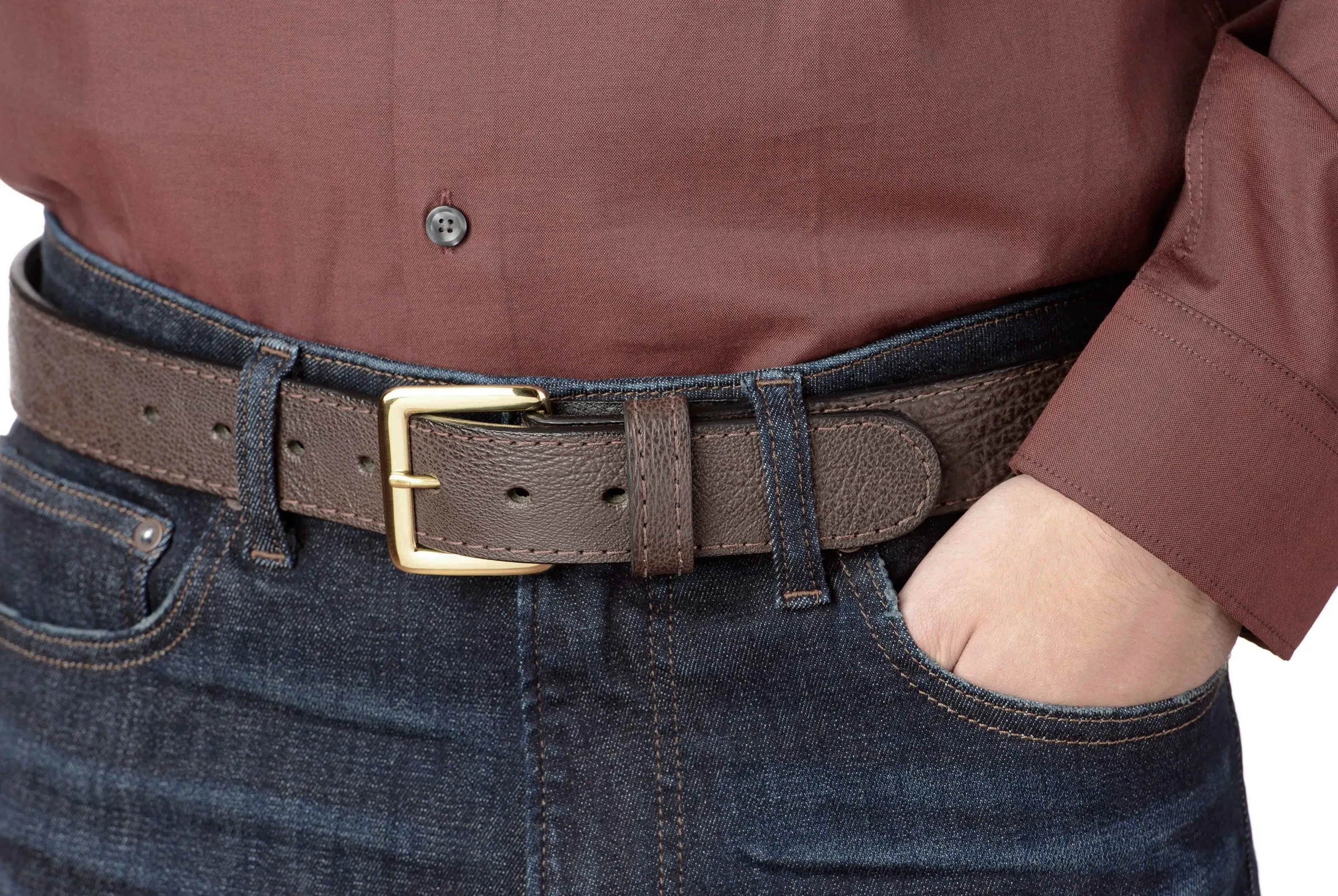 Brown Shark Money Belt With 25" Zipper