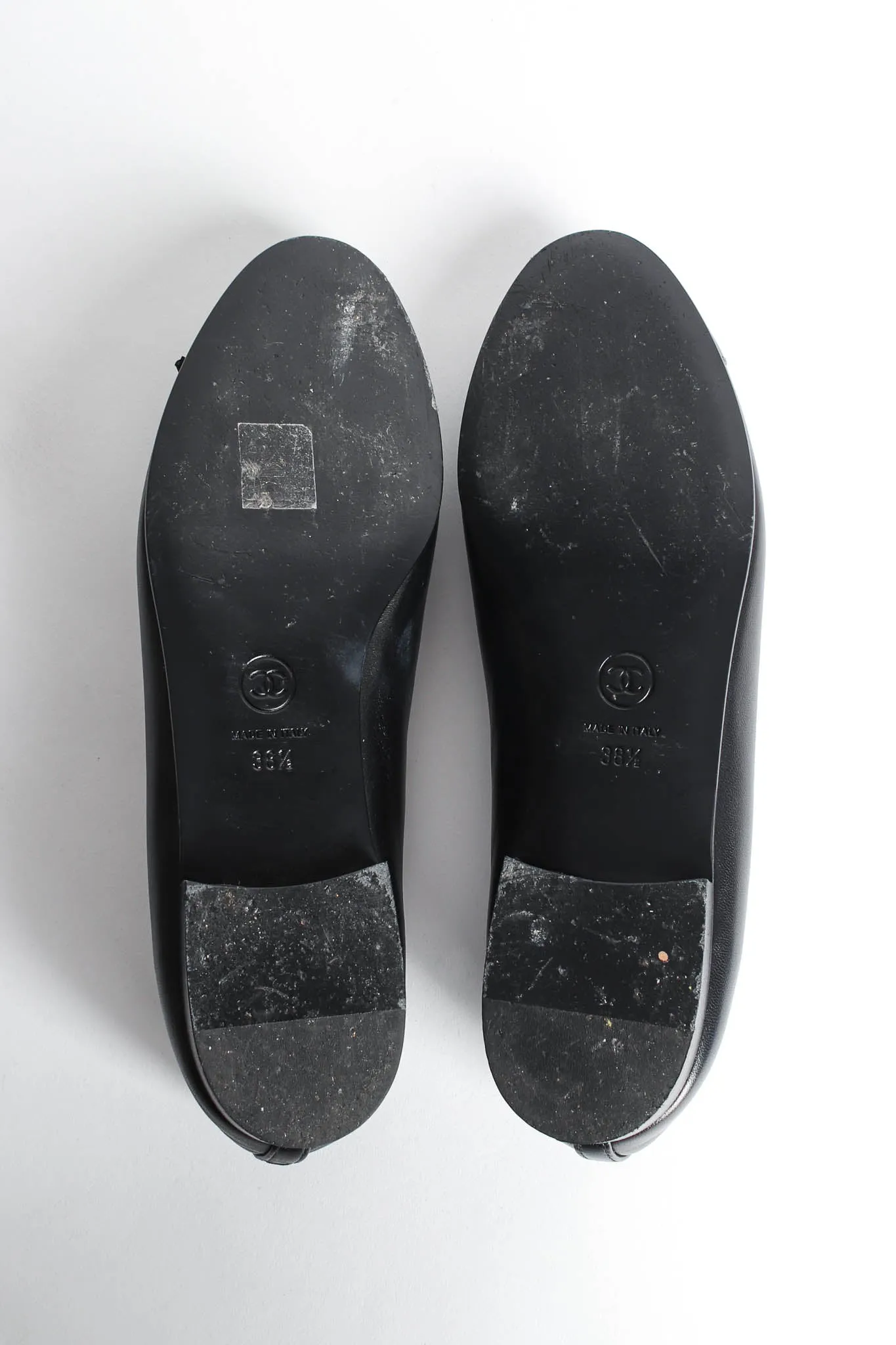 Cap Toe Leather Ballet Flats