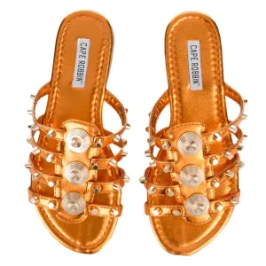 Cape Robbin Vintage-10 Orange Sandals Orange