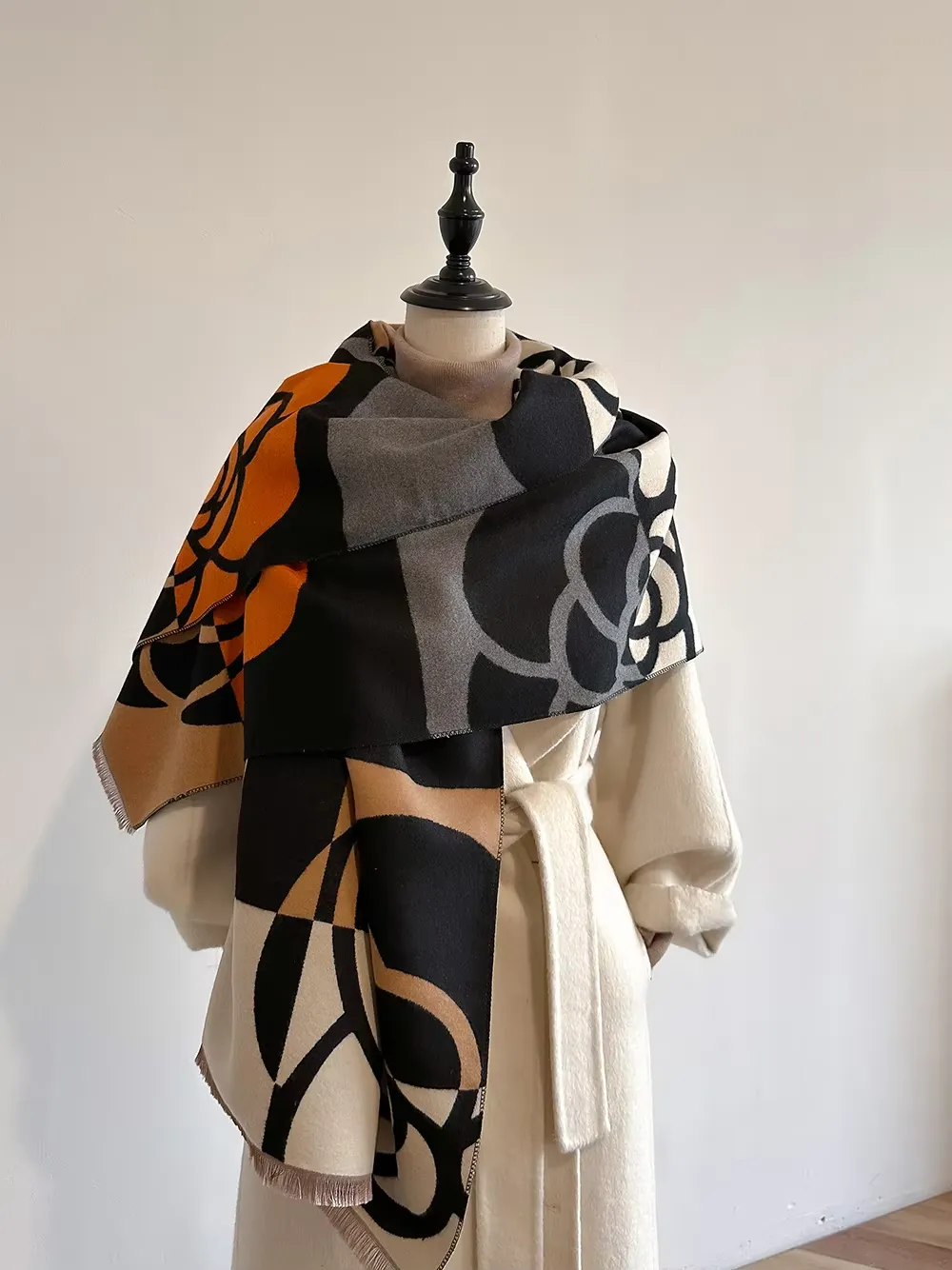 Cashmere Scarf for Women Thick Warm Winter Blanket Brand Female Luxury Quality S