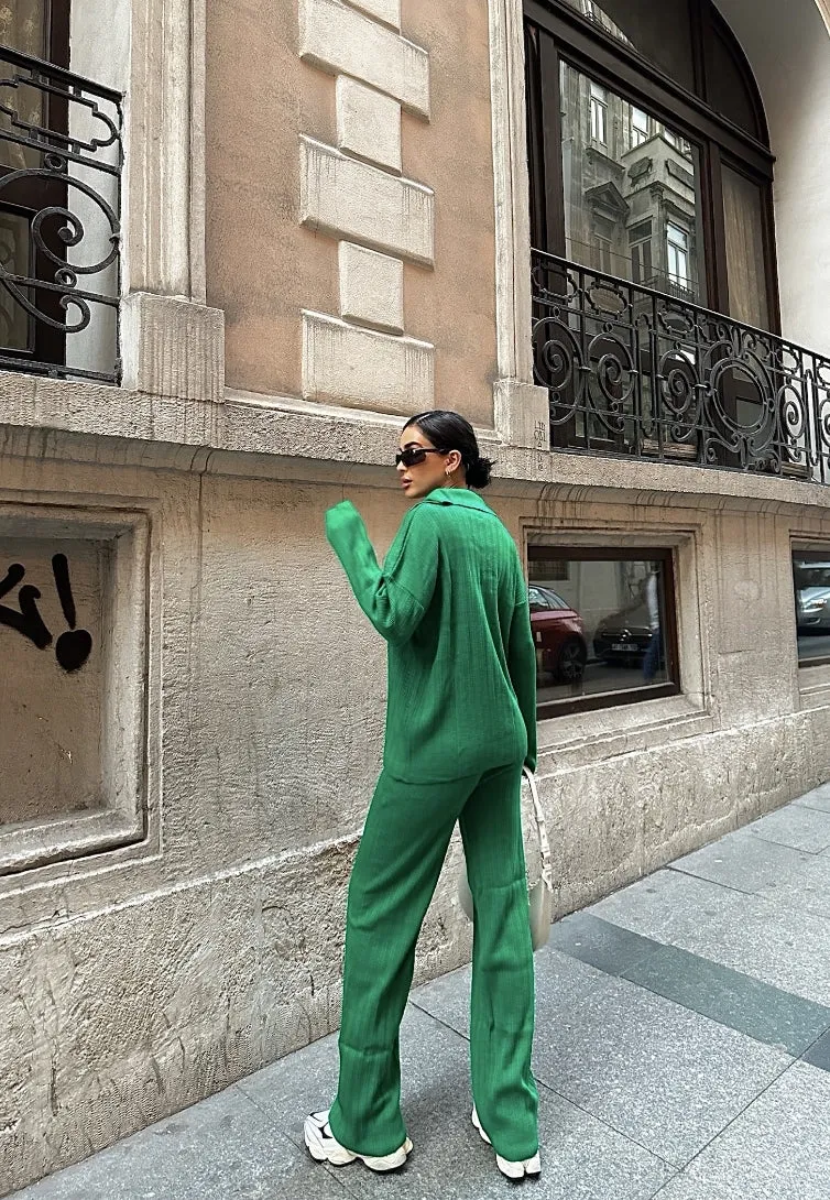 Casual Shirt and Trouser Set