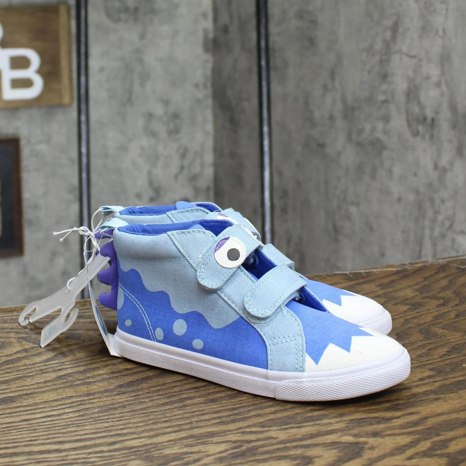 Cat & Jack Toddler Boys Luke Mid-Top Sneakers 87832608 Blue 12T