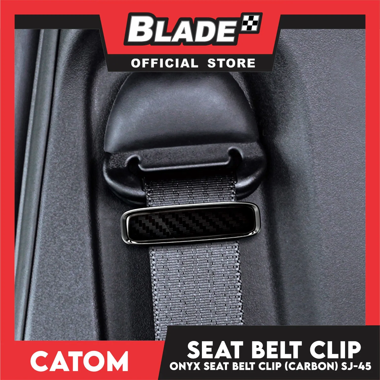 Catom Onyx Carbon Seat Belt Fixing Clip Seat Belt Adjuster SJ-45