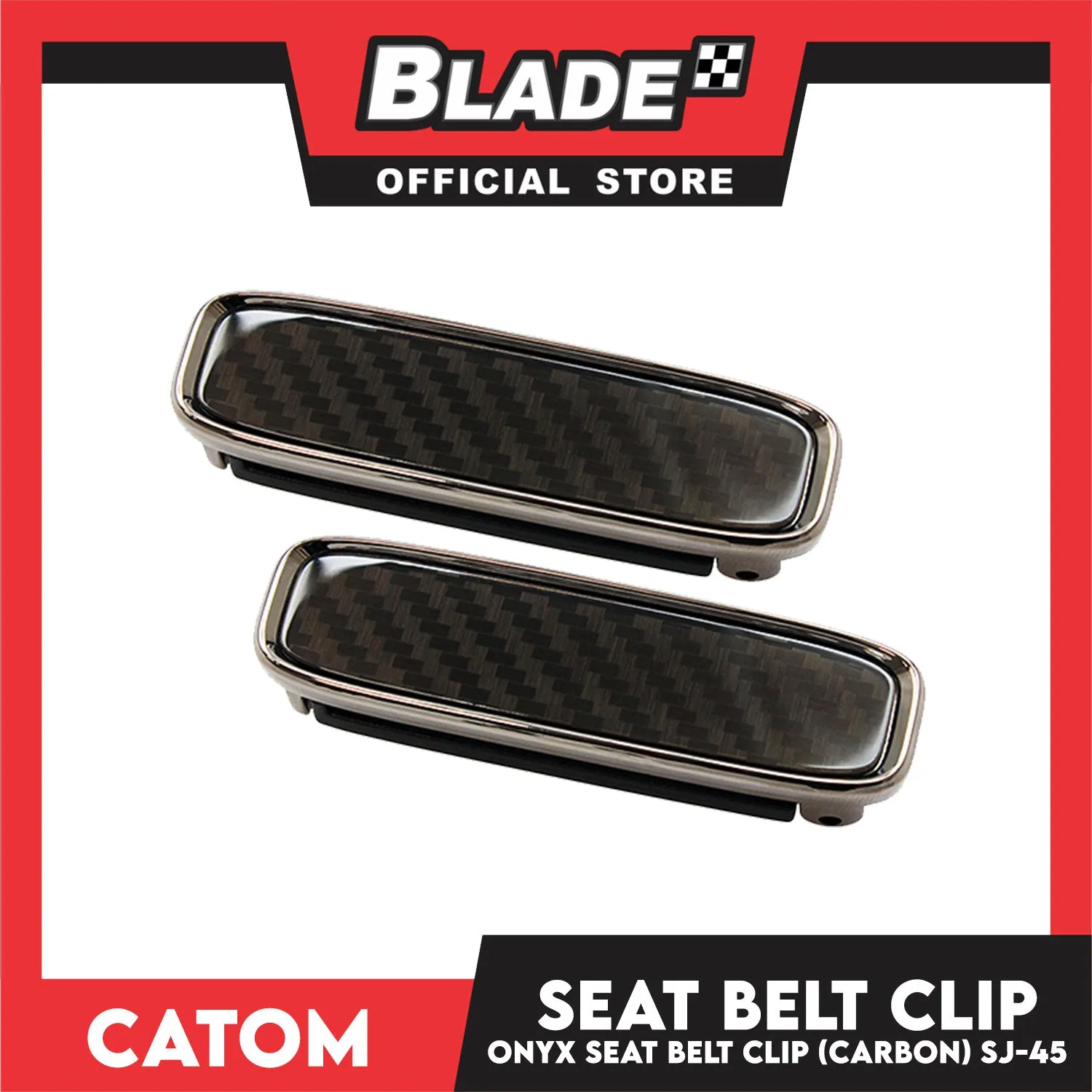 Catom Onyx Carbon Seat Belt Fixing Clip Seat Belt Adjuster SJ-45