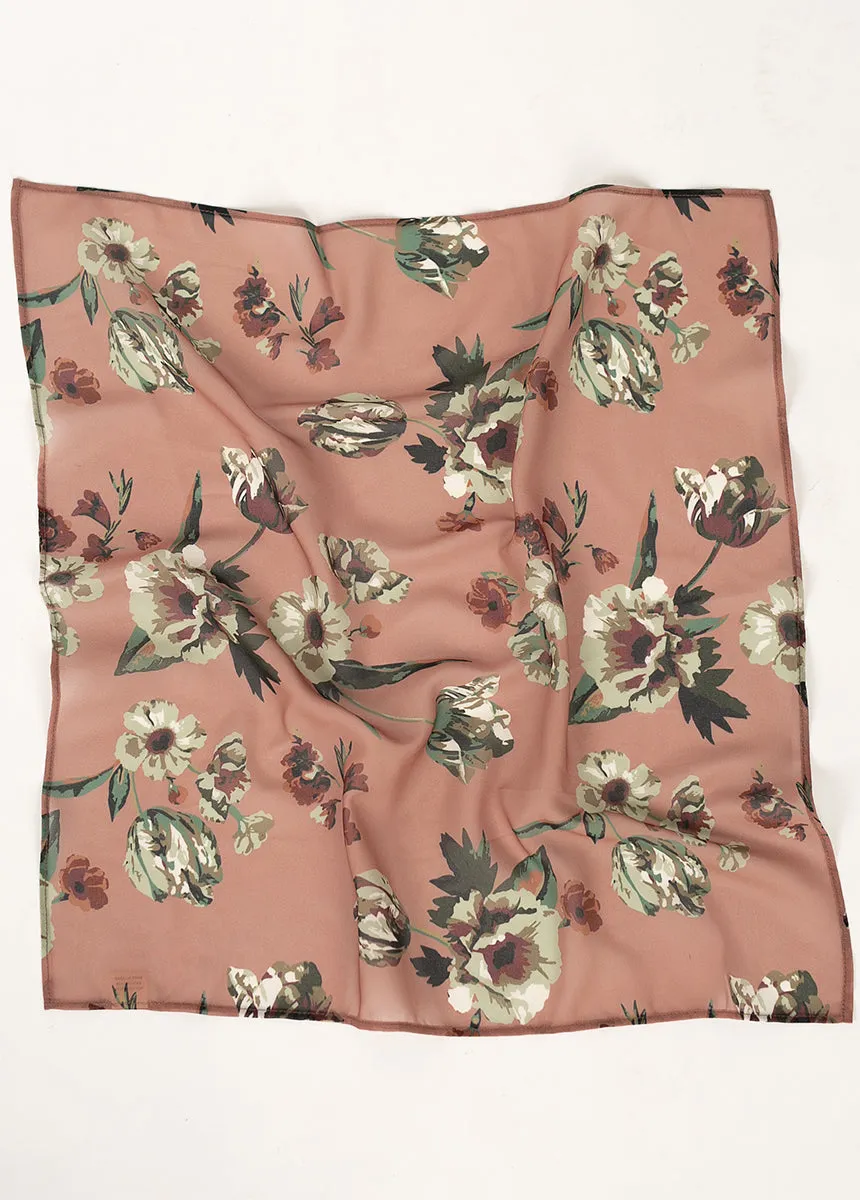 Chelsea Hair Scarf in Pink Floral