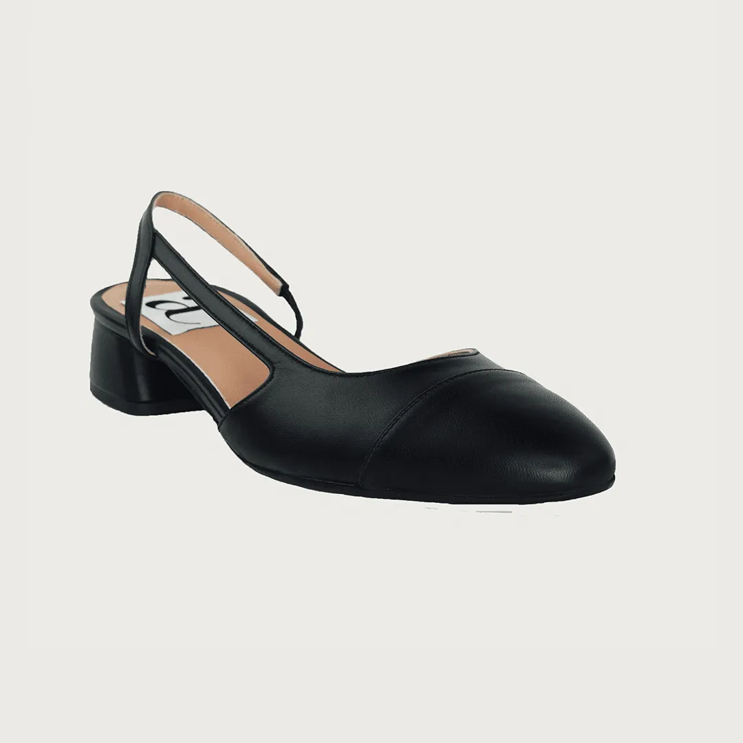 Chloe 30 Slingback Black-Black Leather