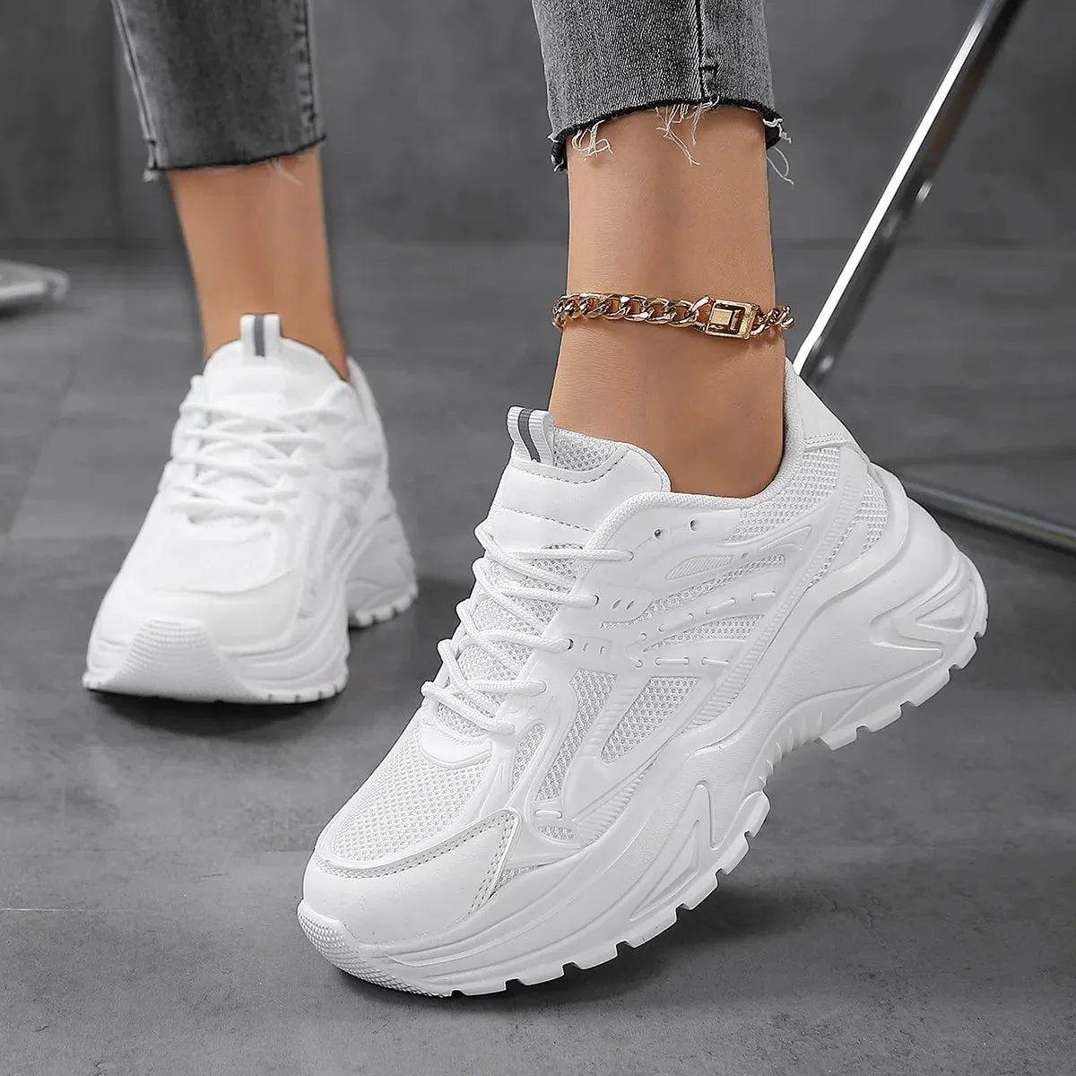 Chunky Mesh Sneakers