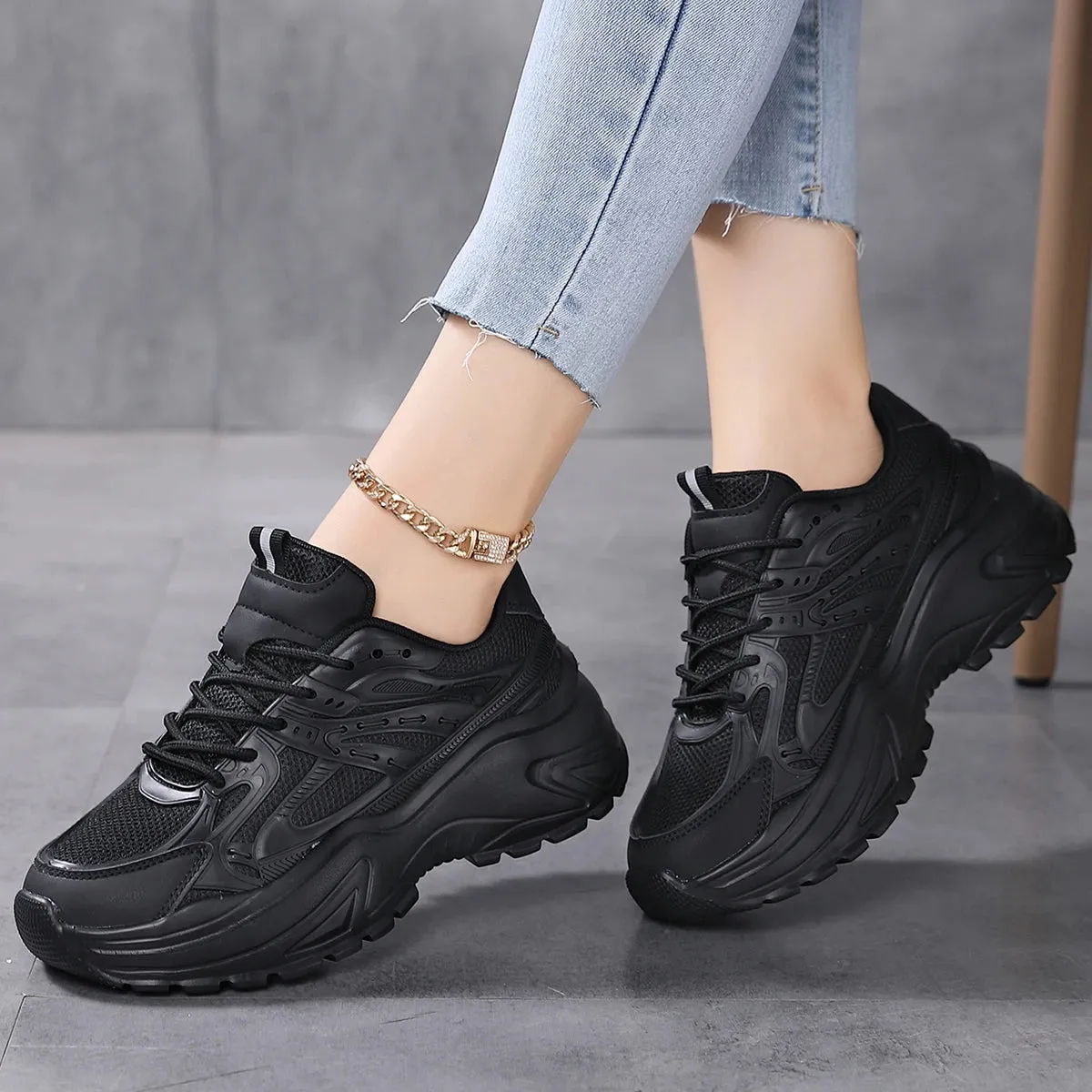 Chunky Mesh Sneakers