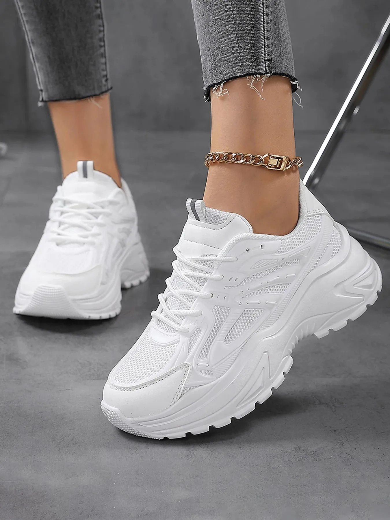 Chunky Mesh Sneakers