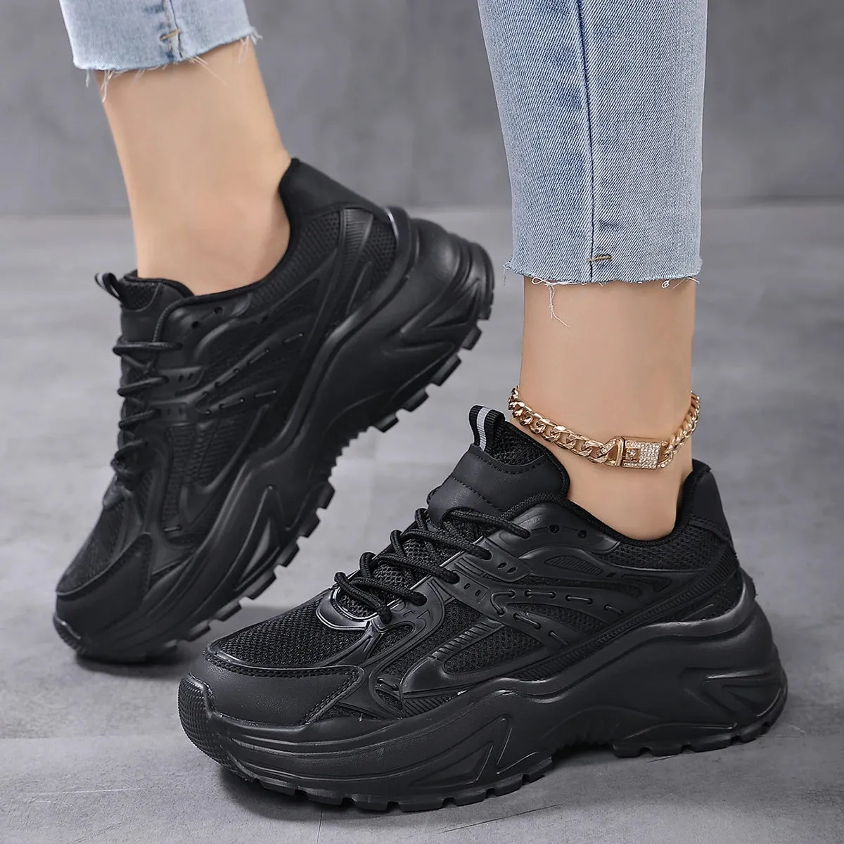 Chunky Mesh Sneakers