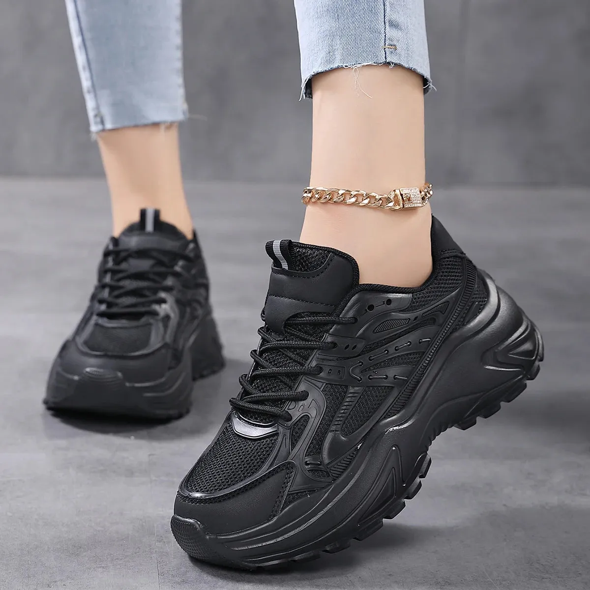 Chunky Mesh Sneakers
