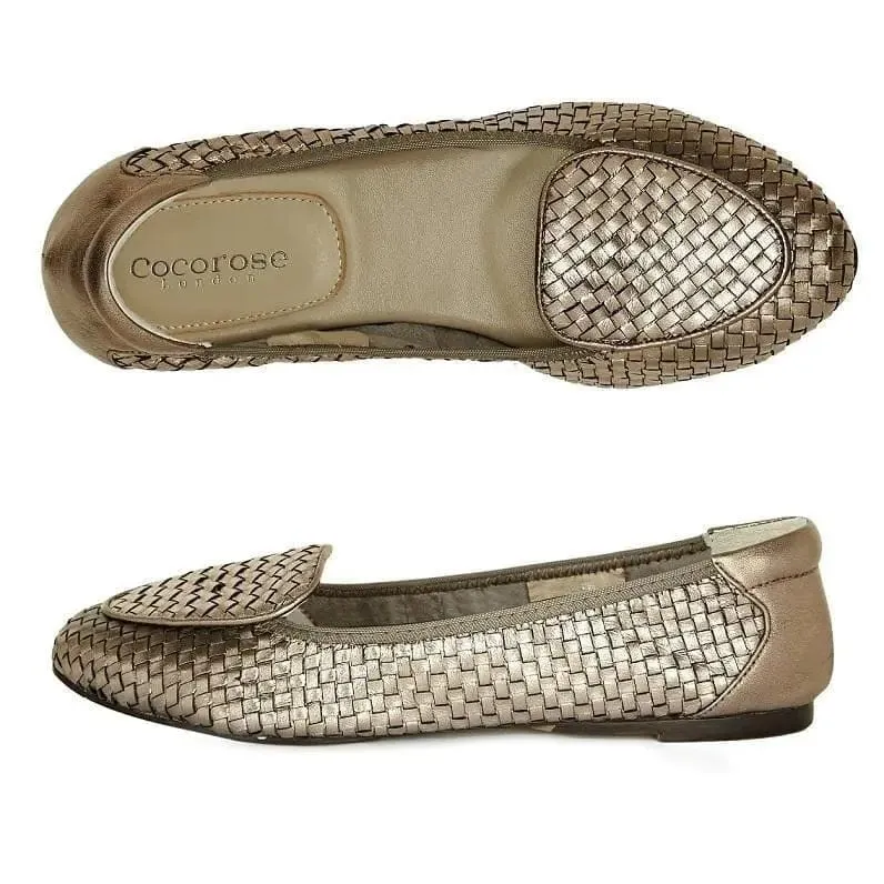 Clapham - Pewter Woven Leather Loafers