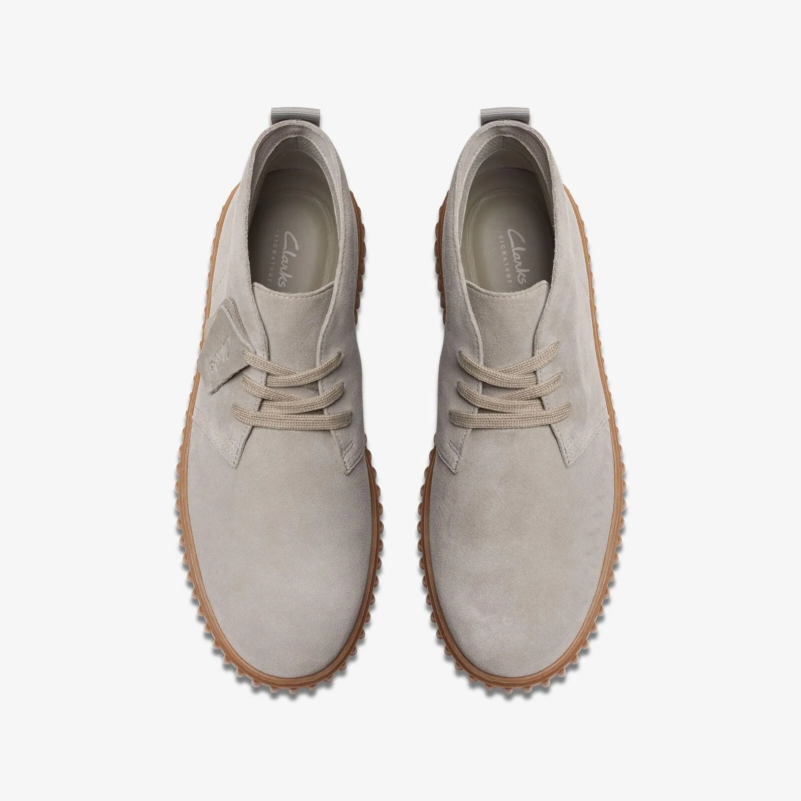 Clarks Men's Torhill DB Light Grey Suede