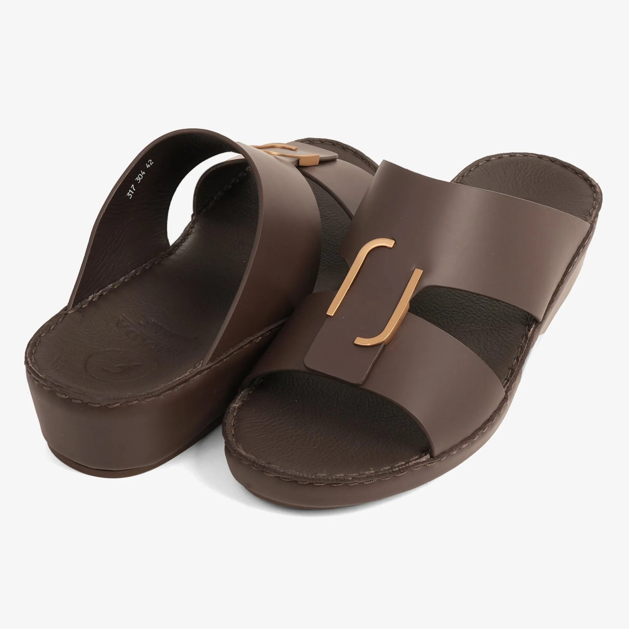 CLASSIC ARABIC NAPPA PUCCINI SANDALS BROWN